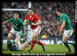 6Ns12 George North Ireland Wales